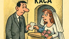 Виц: Плащаш за сватба, бонът шепне…