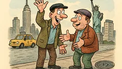 Виц: Срещат се двама люлинчани в Ню Йорк