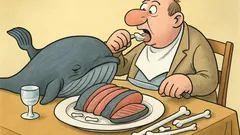 Виц: Яде ли се месото на кита?