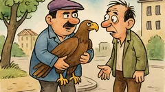 Виц: Македонец носи под мишница орел