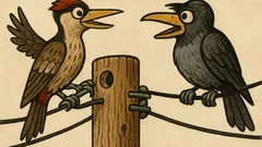 Виц: Кълвач се хвали на гарга…