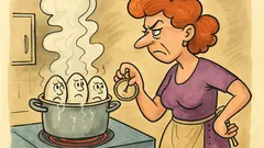 Виц: Момичета, колко да варя яйцата?